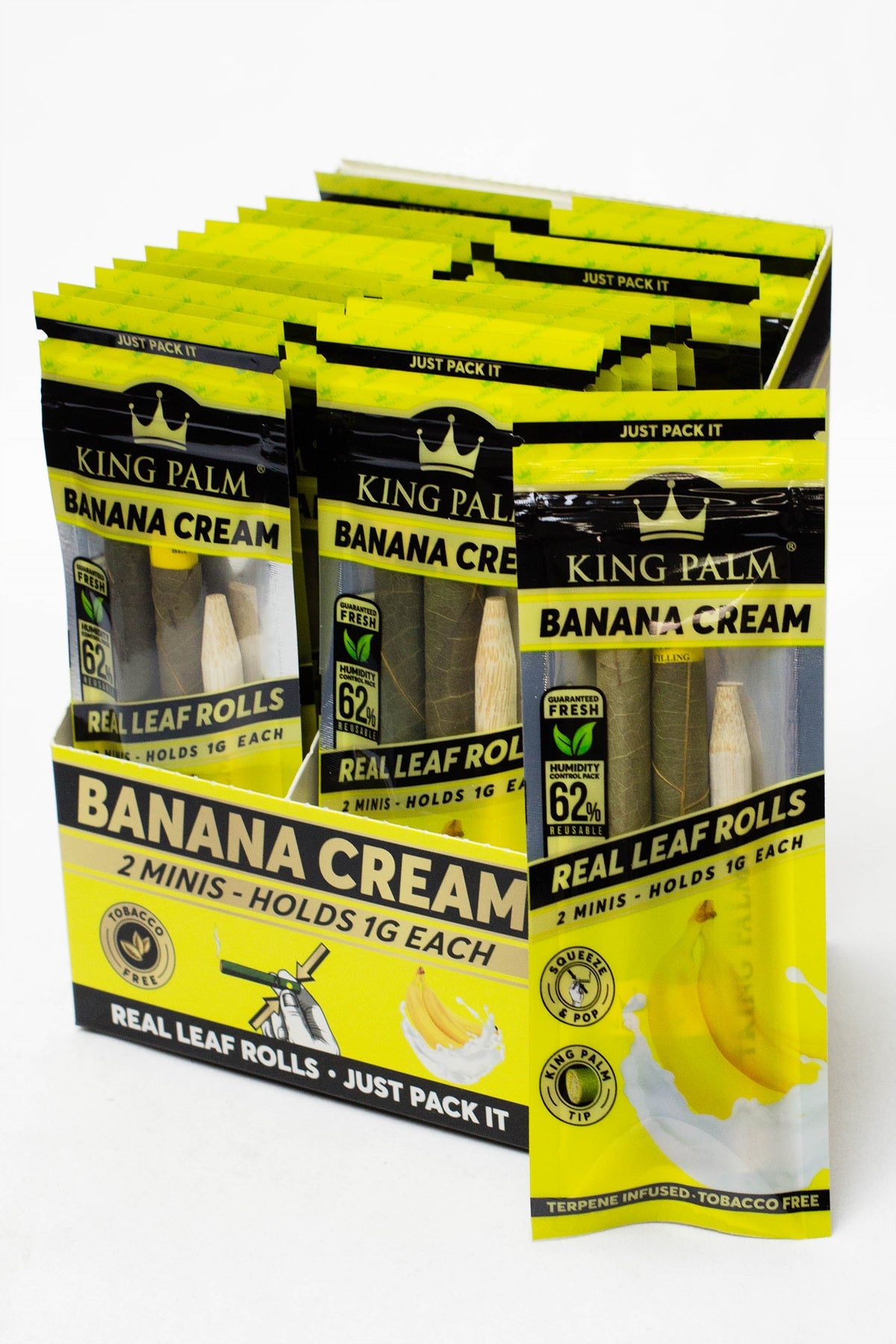 King Palm Hand-Rolled flavor 2 Mini Leaf - 20 packs