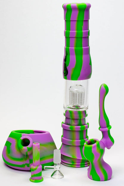 14.5" Genie detachable silicone water bong and bubbler