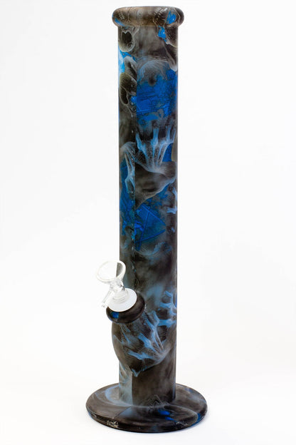 14" Straight tube silicone water bong