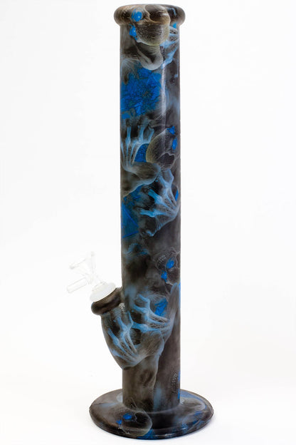14" Straight tube silicone water bong