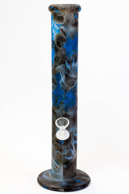 14" Straight tube silicone water bong