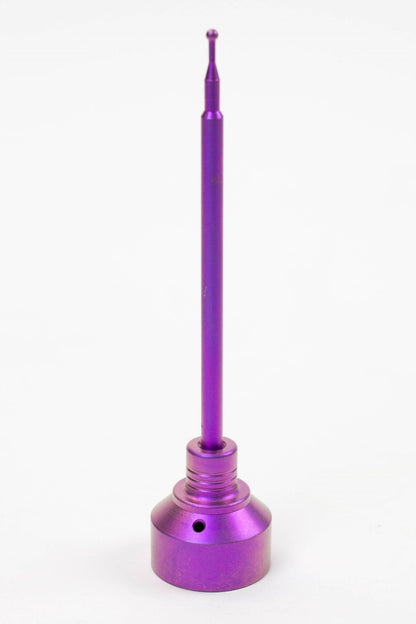Color Titanium cap with dab tool and one hole