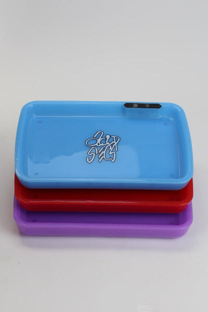 Acid Secs LED Rolling Tray with Grinding Pad