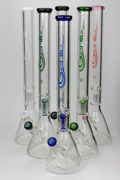24" Genie 9 mm single percolator glass water bong