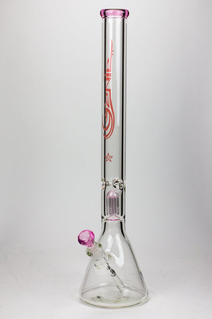 24" Genie 9 mm single percolator glass water bong