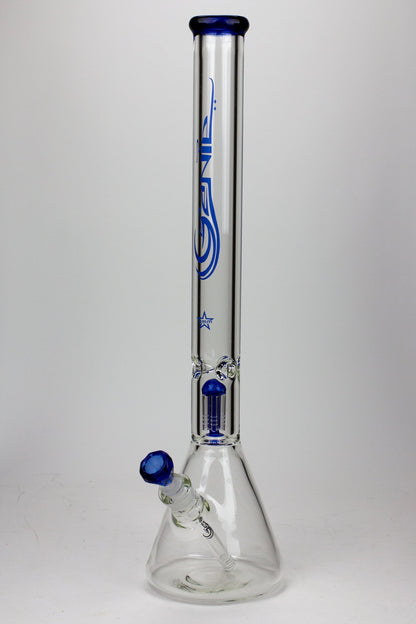 24" Genie 9 mm single percolator glass water bong