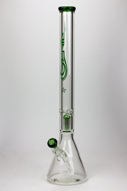 24" Genie 9 mm single percolator glass water bong