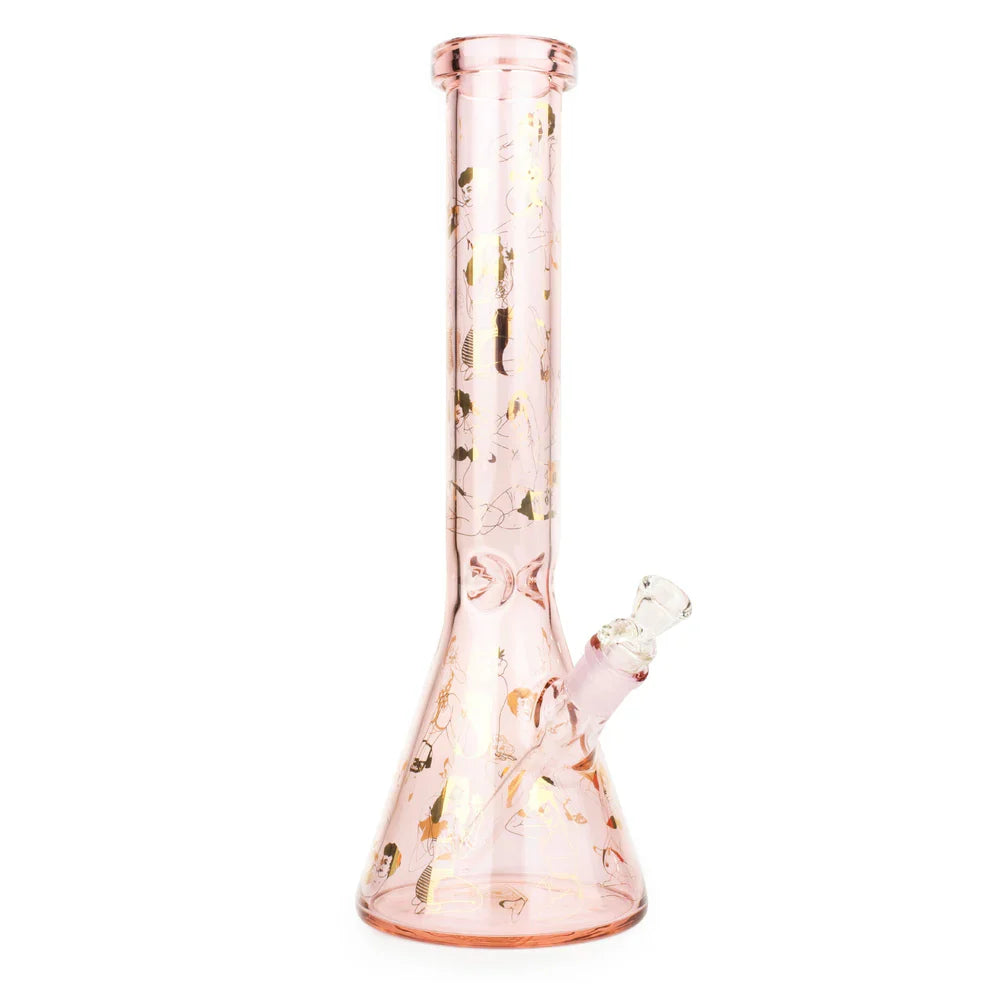 Red Eye Glass® | 15" Pin-Up Beaker Tube – Full Wrap Decal Design