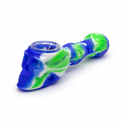 4.5" Skull Head Silicone pipe