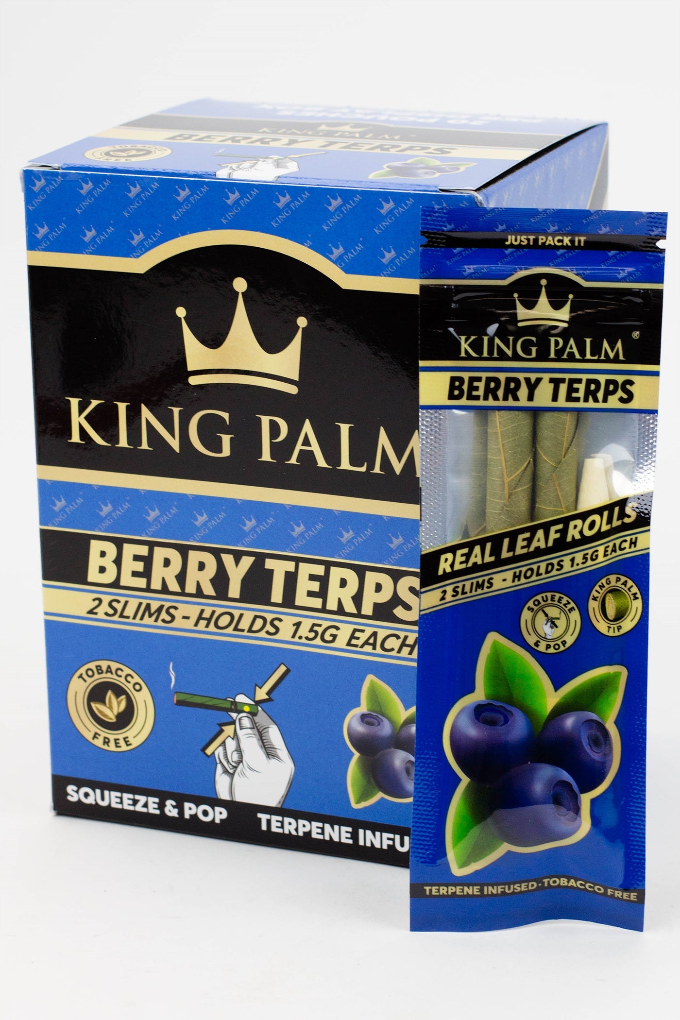 King Palm Hand-Rolled flavor slim Leaf - 20 packs