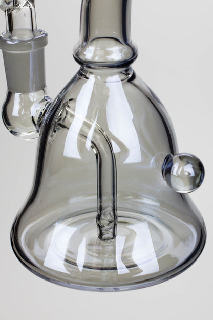 6" fixed 3 hole diffuser bell Metallic tinted bubbler