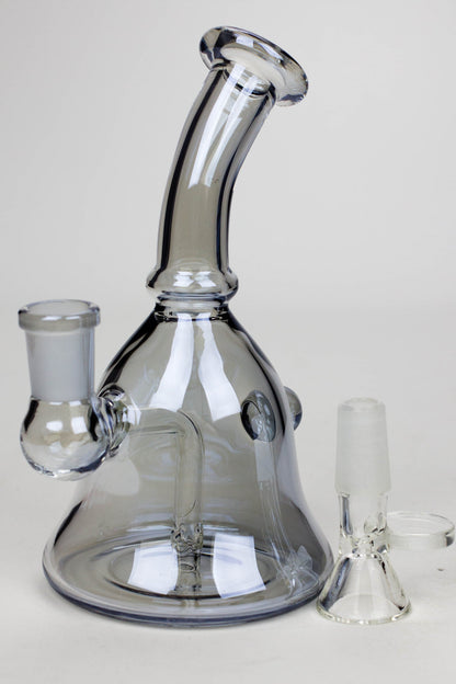 6" fixed 3 hole diffuser bell Metallic tinted bubbler