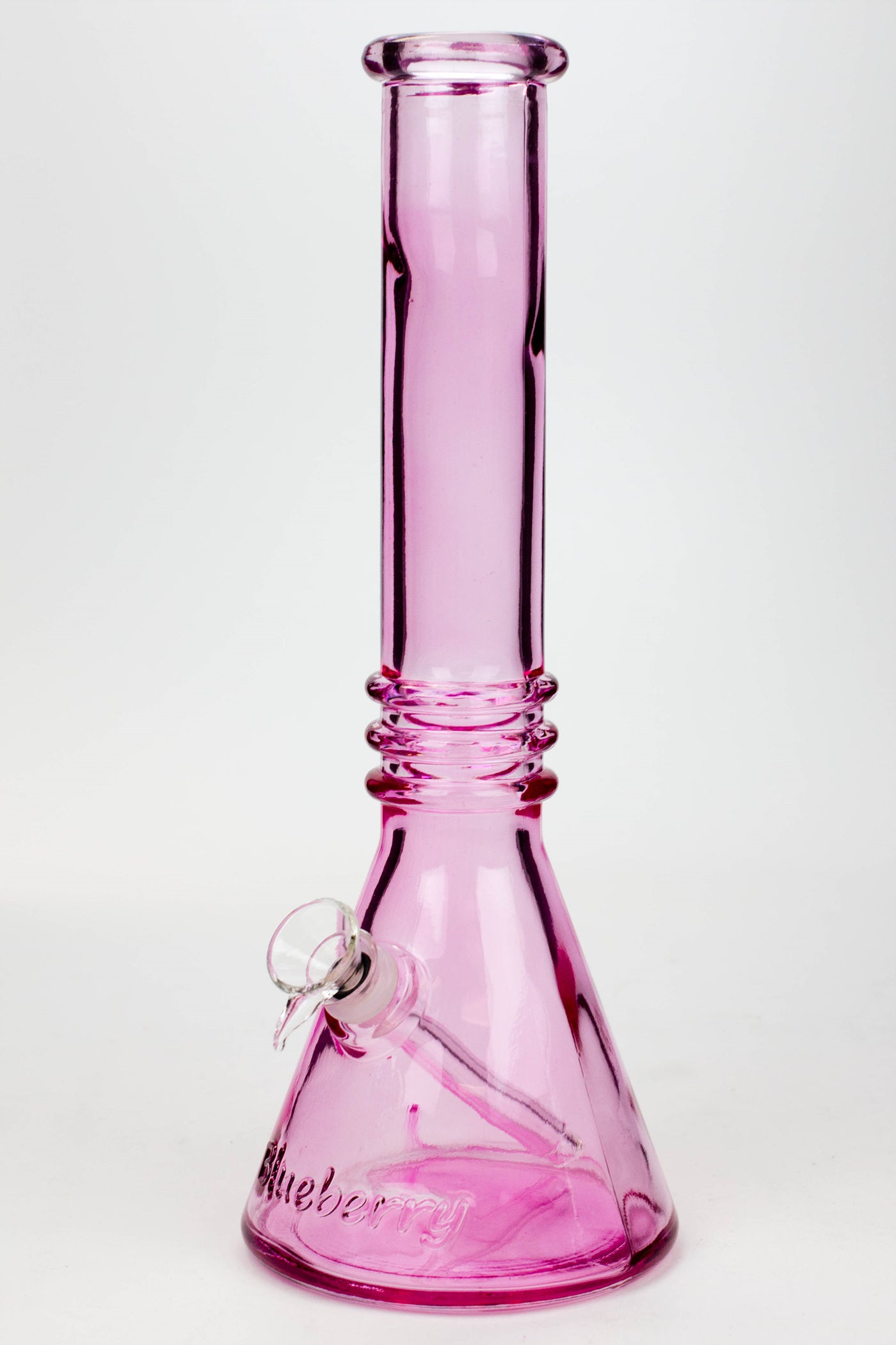 12" Blueberry colored soft glass water bong