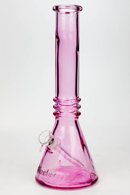 12" Blueberry colored soft glass water bong