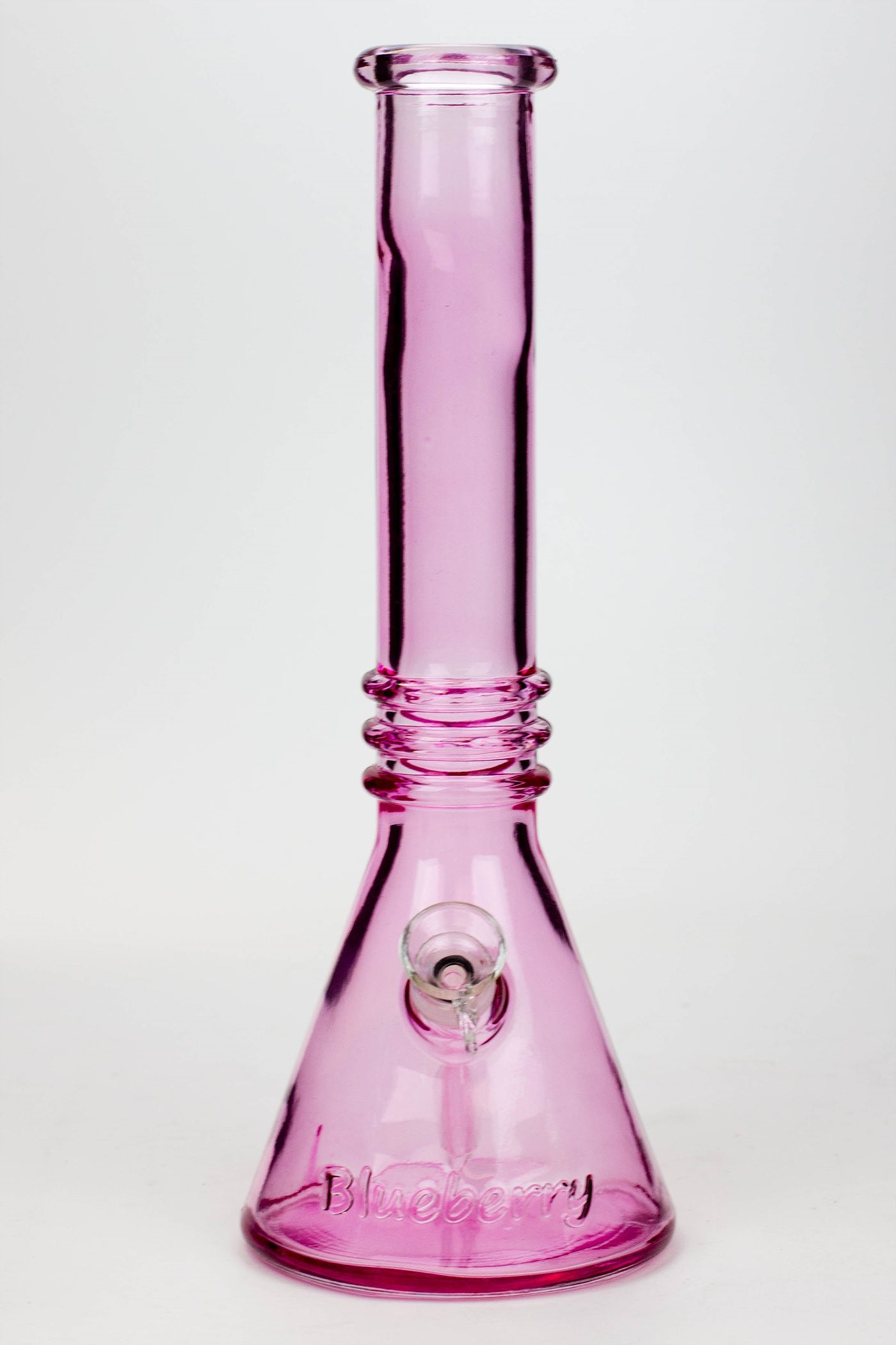 12" Blueberry colored soft glass water bong