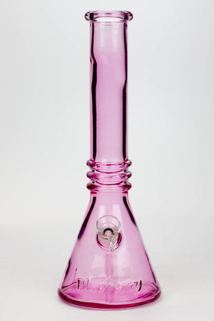 12" Blueberry colored soft glass water bong