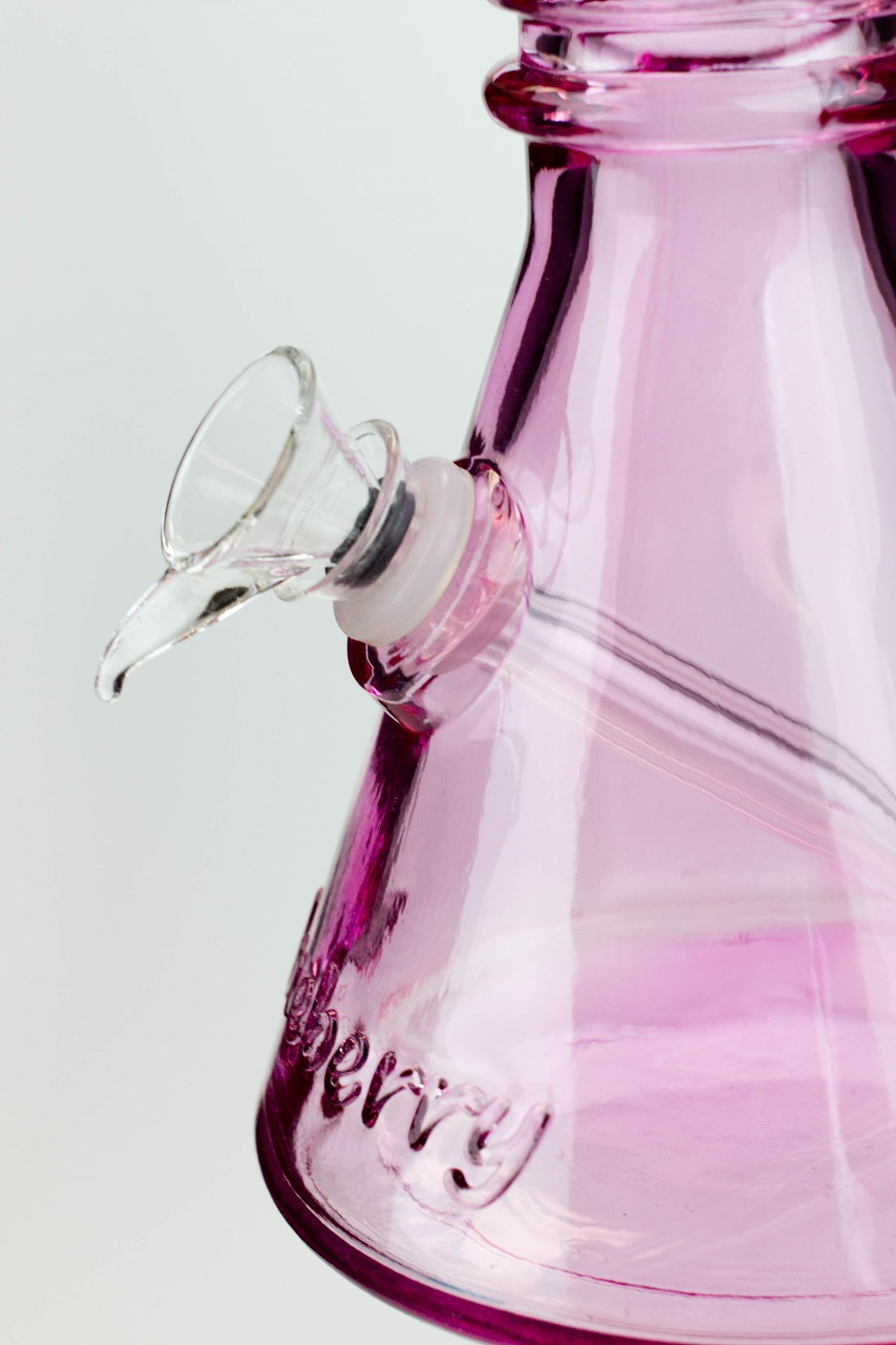 12" Blueberry colored soft glass water bong
