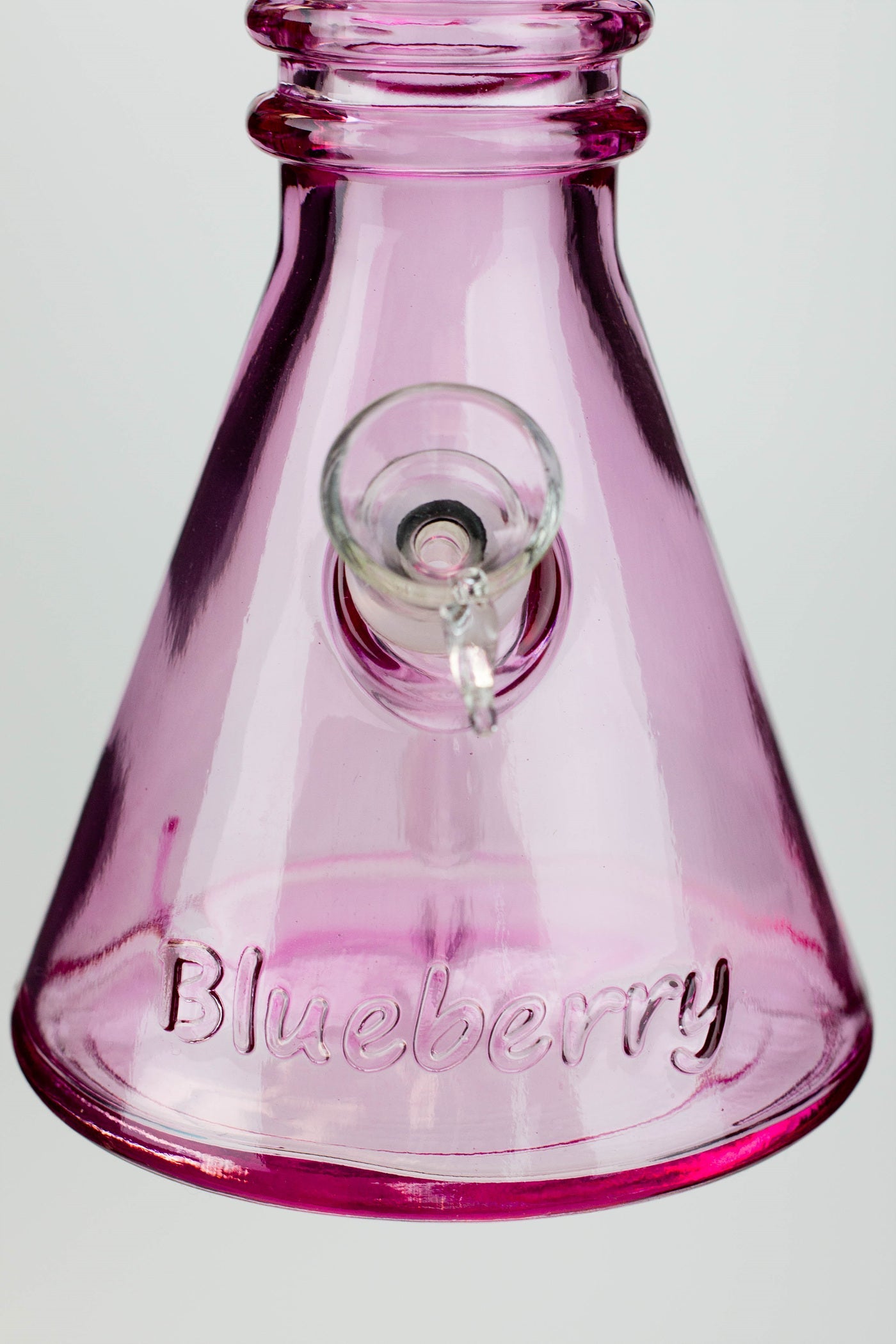 12" Blueberry colored soft glass water bong