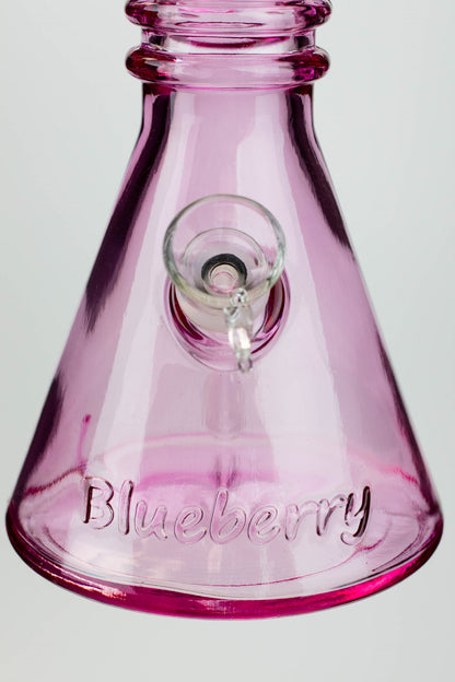 12" Blueberry colored soft glass water bong