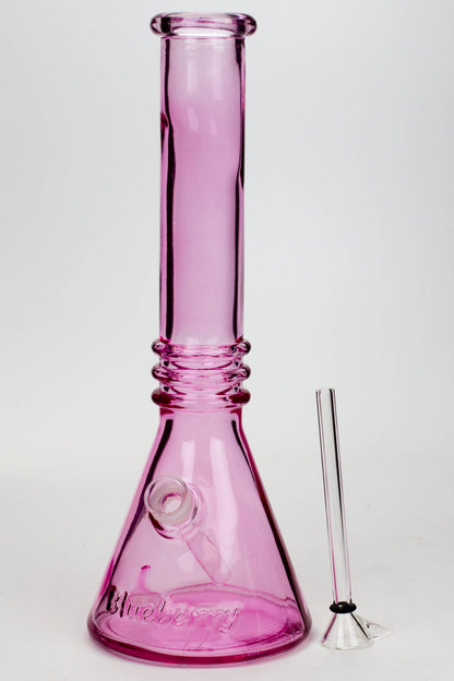 12" Blueberry colored soft glass water bong