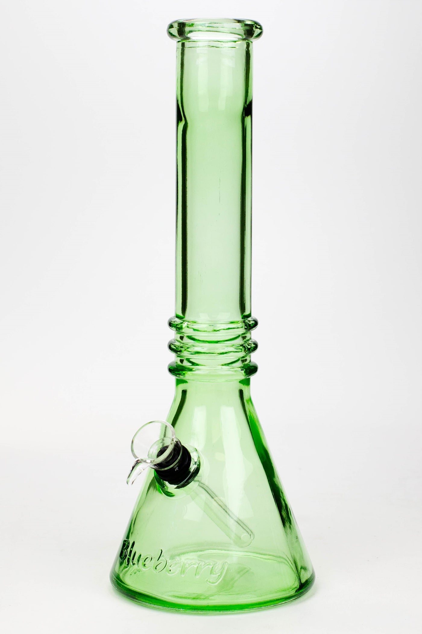 12" Blueberry colored soft glass water bong