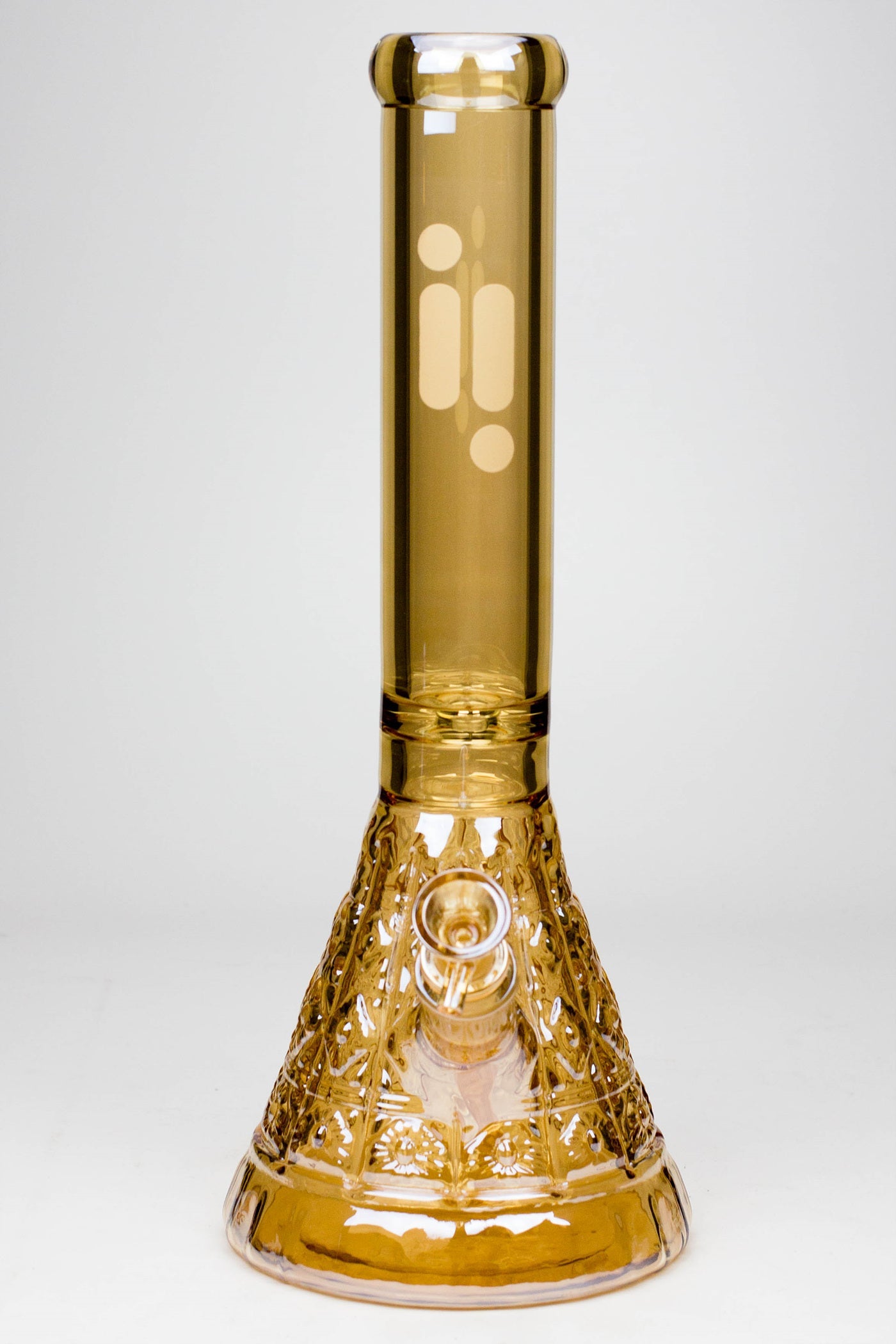 14" Infyniti embossed diamond beaker 7 mm glass bong