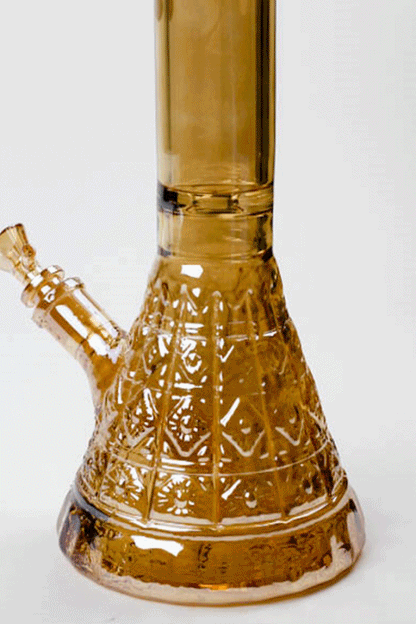 14" Infyniti embossed diamond beaker 7 mm glass bong
