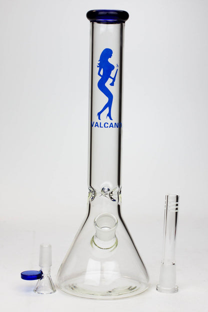 11.5" Valcano beaker glass water bong