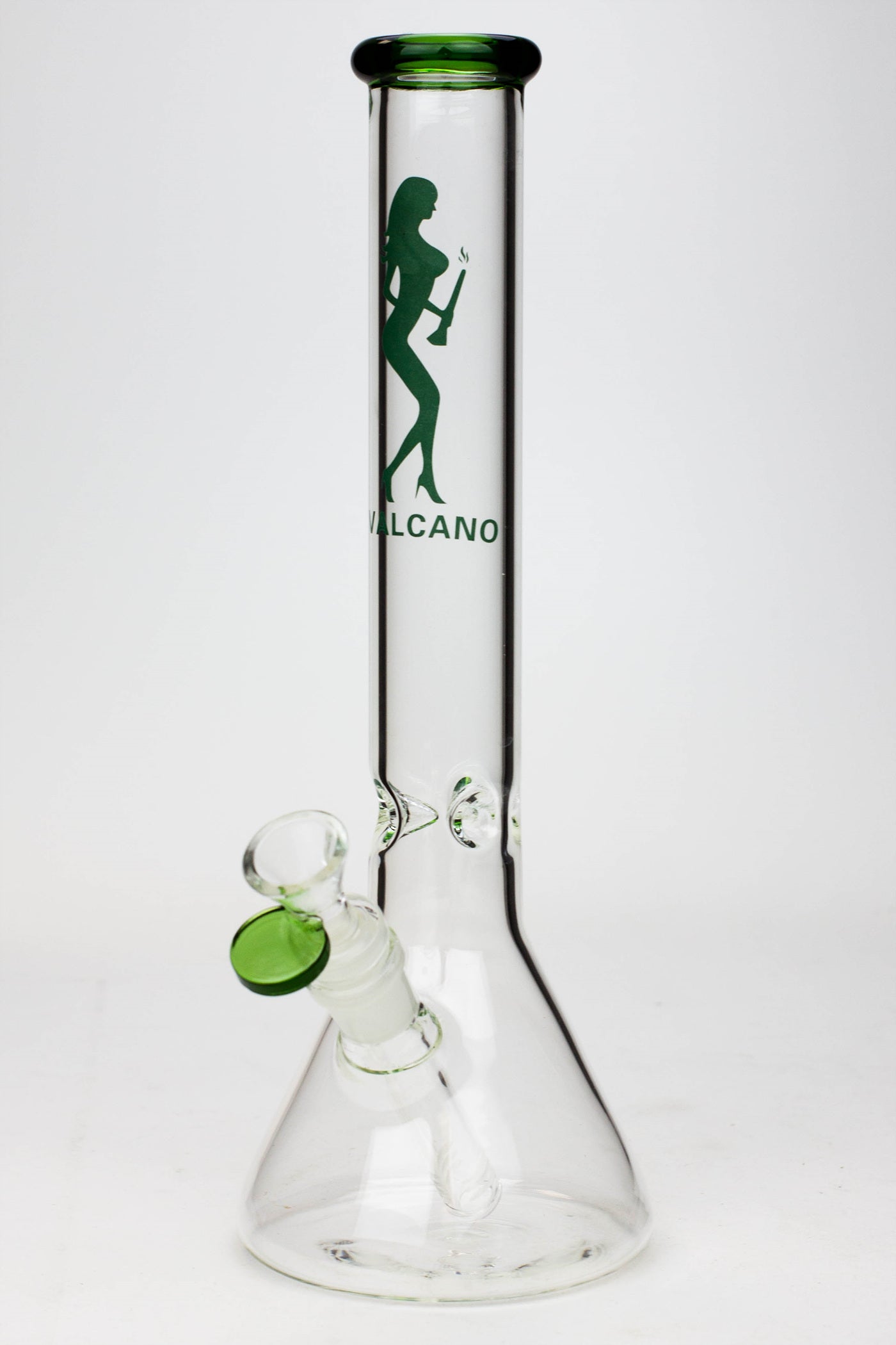 11.5" Valcano beaker glass water bong