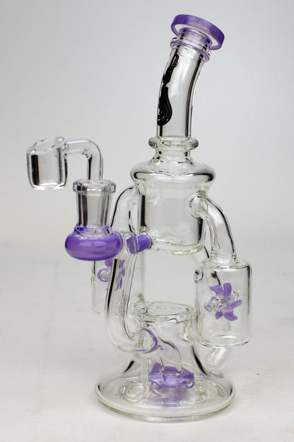 8.5" Genie twin turbine recycler dab rig