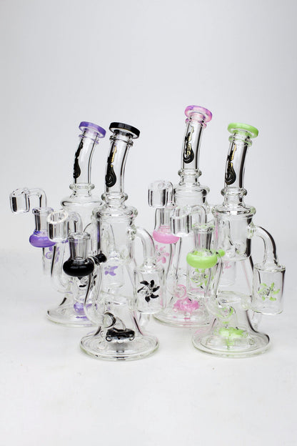 8.5" Genie twin turbine recycler dab rig