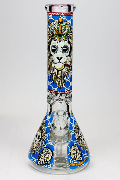 14" Hash King Glow in the dark 9 mm glass bong