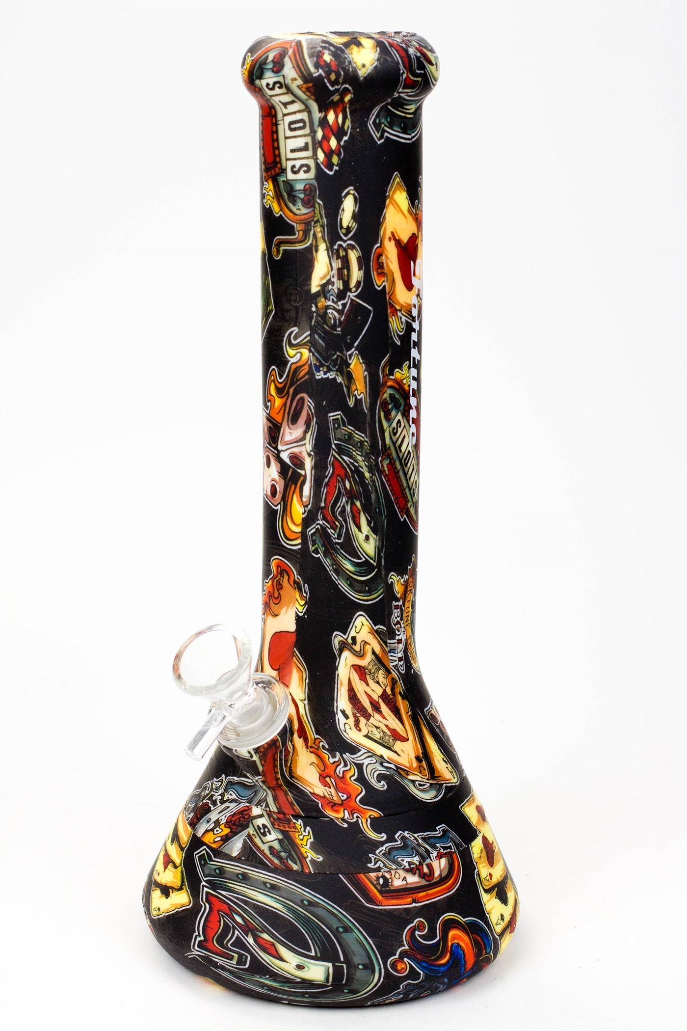 12" Graphic detachable silicone water bong - Assorted