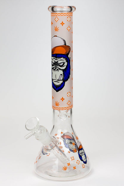12" Gorilla glass water bong-Glow in the dark ( GBT21001 )