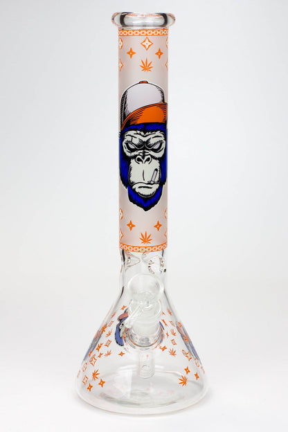 12" Gorilla glass water bong-Glow in the dark ( GBT21001 )