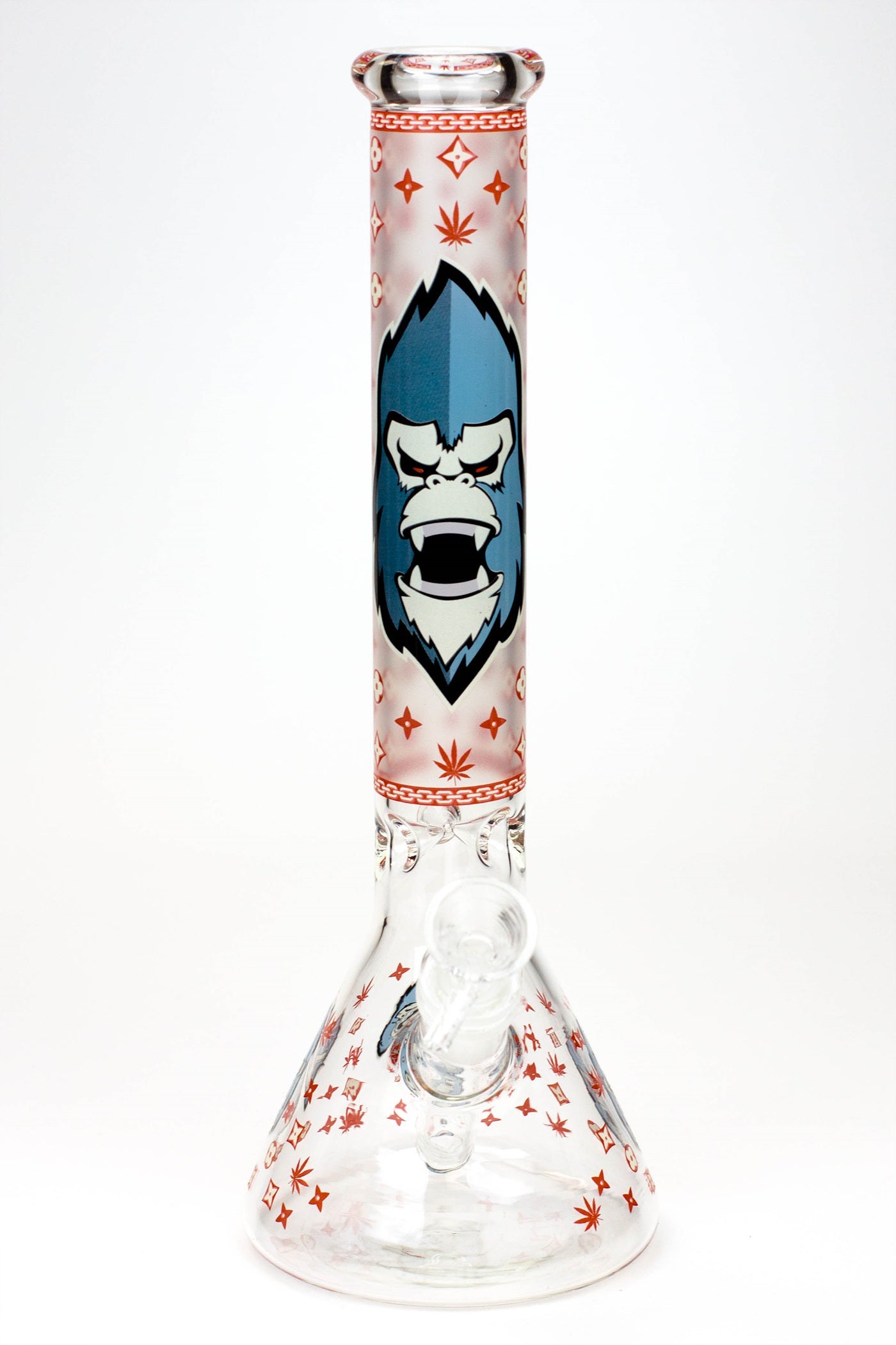 12" Gorilla glass water bong-Glow in the dark ( GBT21001 )