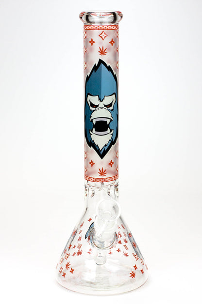 12" Gorilla glass water bong-Glow in the dark ( GBT21001 )
