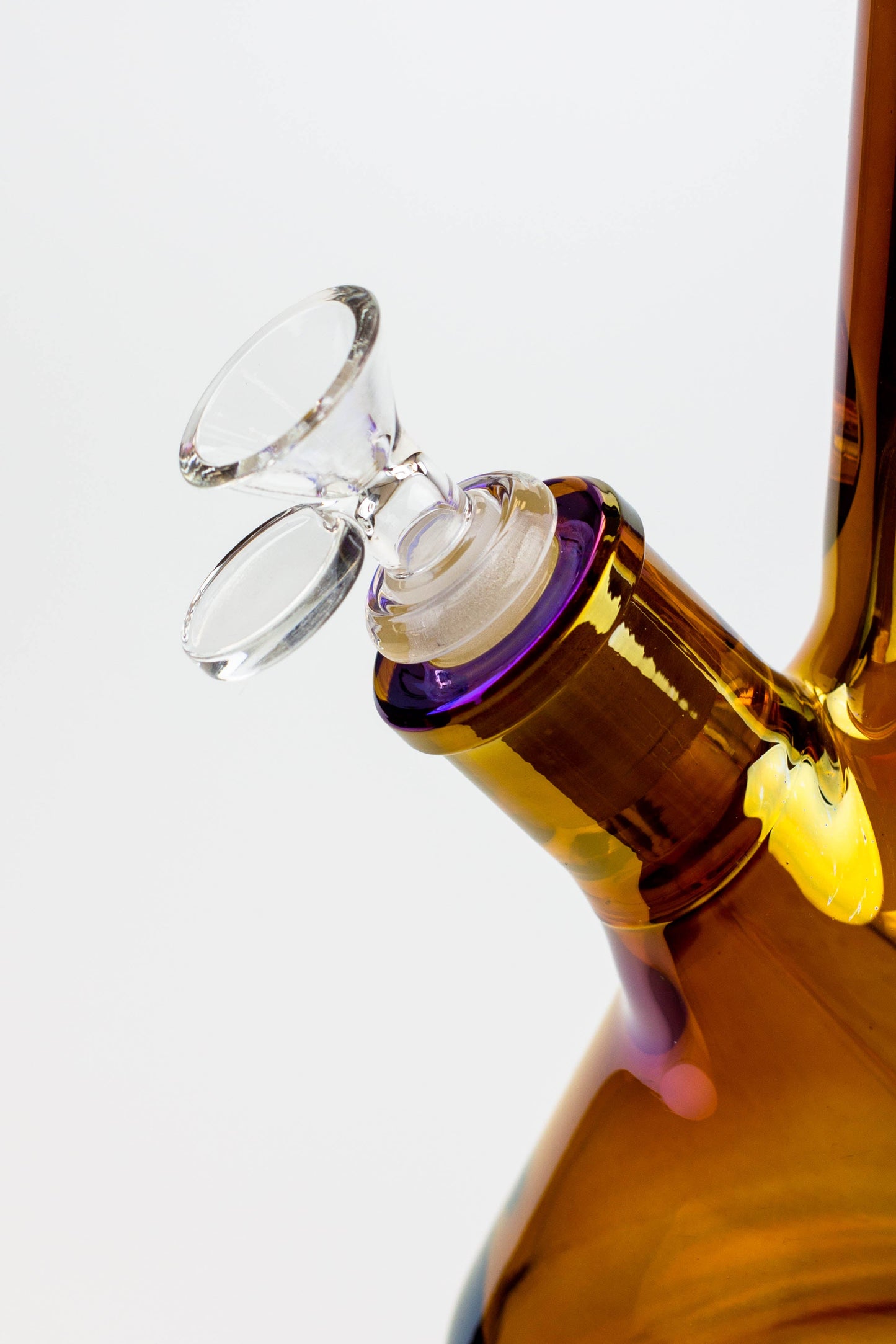 17.5" SPARK / 9 mm / Electroplated glass beaker bong