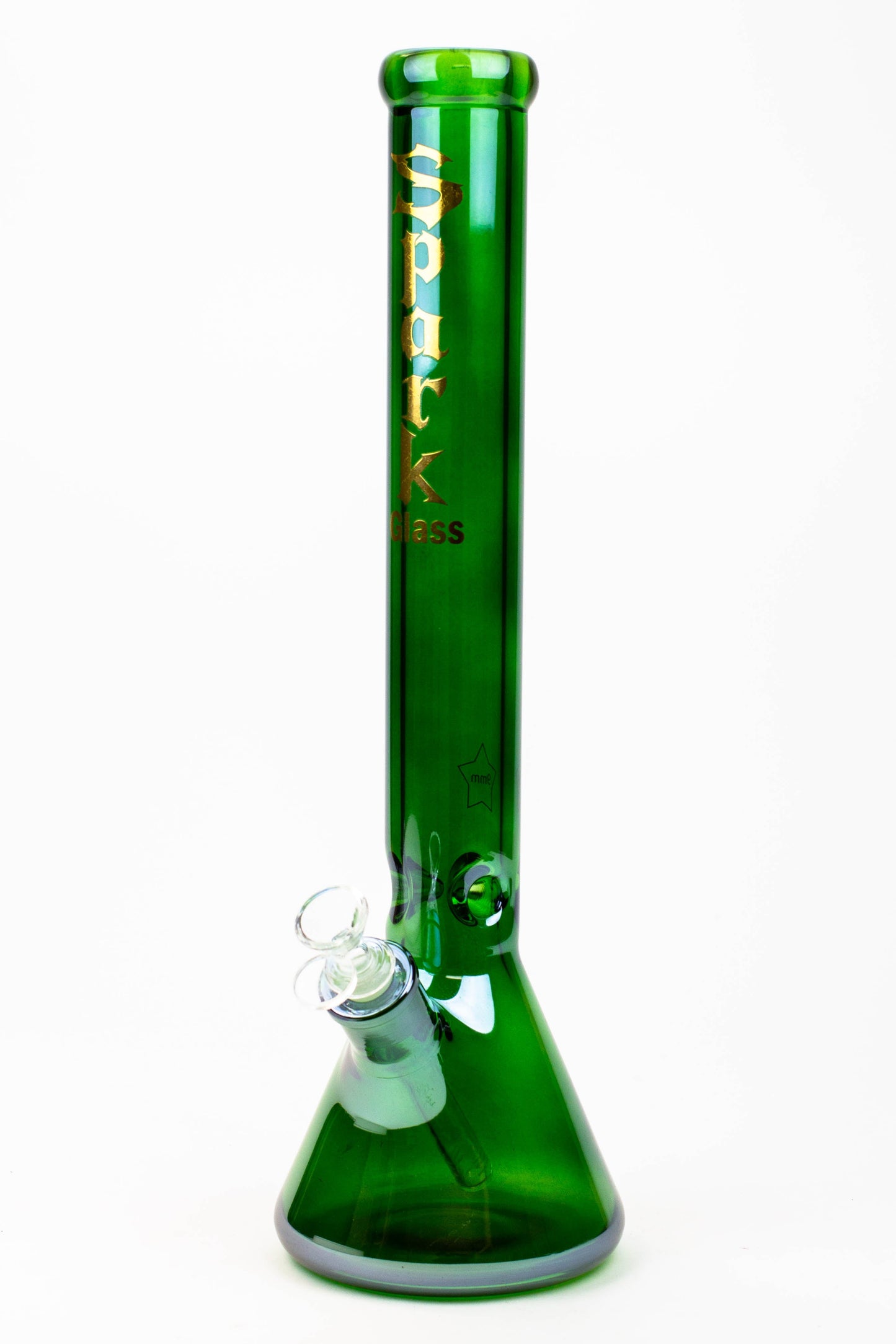 17.5" SPARK / 9 mm / Electroplated glass beaker bong