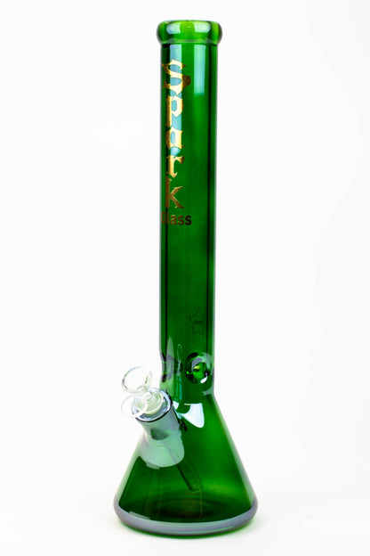 17.5" SPARK / 9 mm / Electroplated glass beaker bong