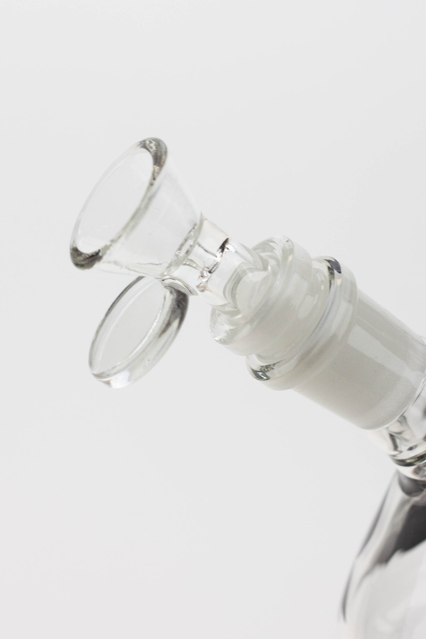 7.5" Glow in the dark beaker glass water bong