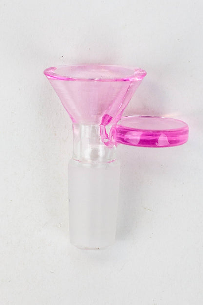 Color Glass bowl with round handle