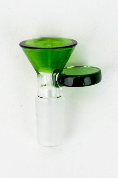 Color Glass bowl with round handle