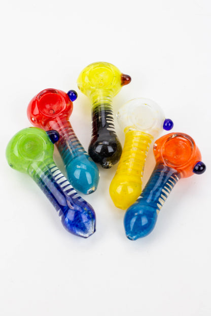 3.5" soft glass hand pipe - 8752