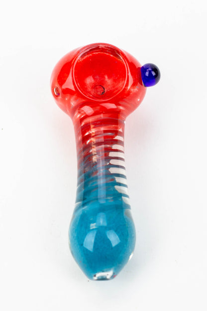 3.5" soft glass hand pipe - 8752