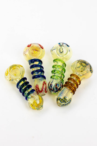 3.5" soft glass hand pipe - 8753