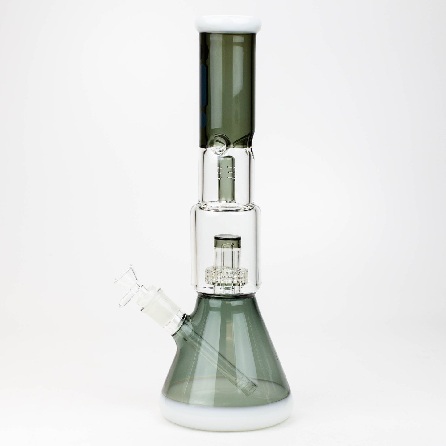 15" Infyniti showerhead percolator with splash guard glass bong