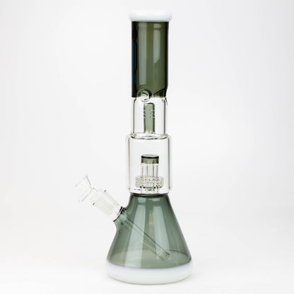15" Infyniti showerhead percolator with splash guard glass bong