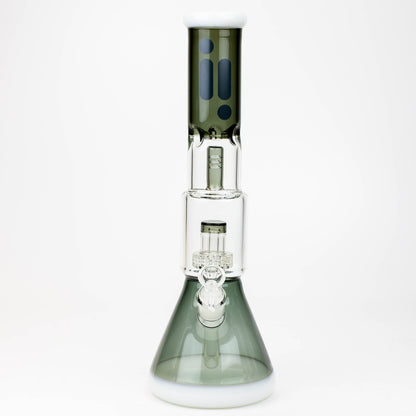 15" Infyniti showerhead percolator with splash guard glass bong