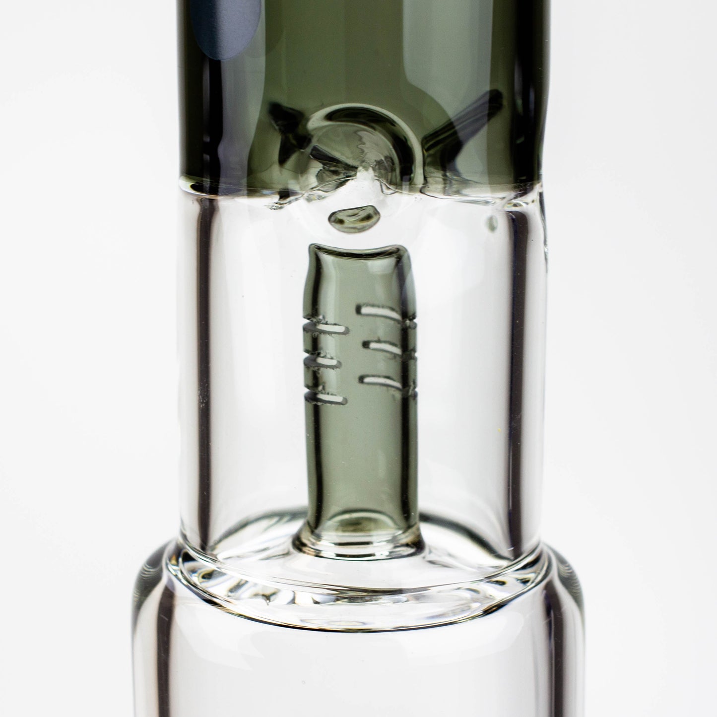 15" Infyniti showerhead percolator with splash guard glass bong